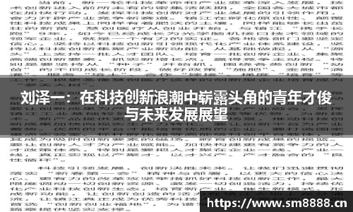 刘泽一：在科技创新浪潮中崭露头角的青年才俊与未来发展展望